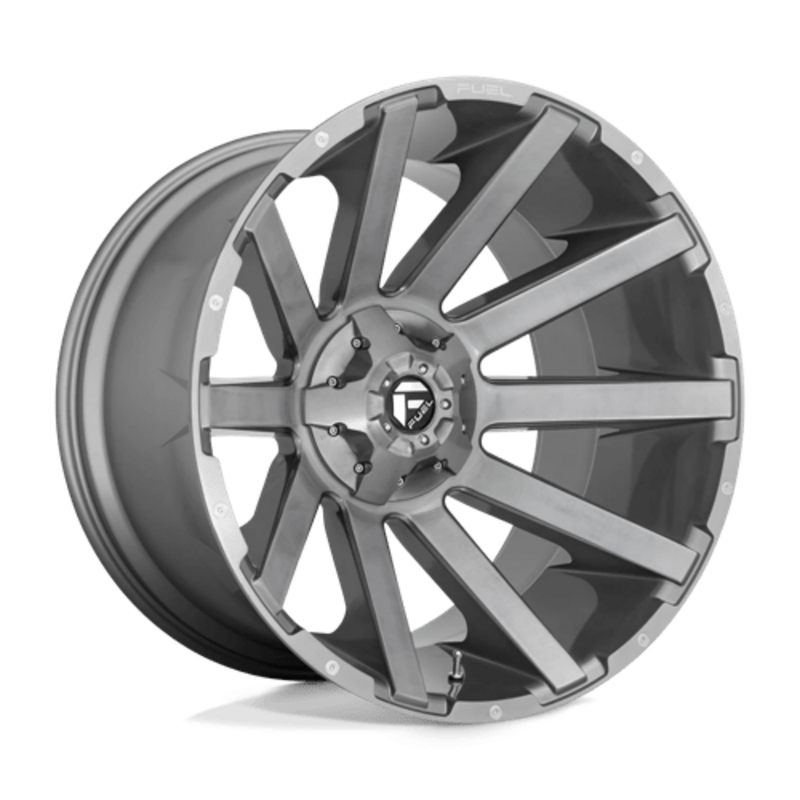 Llanta Fuel D714 Contra Platinum 20x9" 6x135/139.7 ET19 Brushed Gunmetal