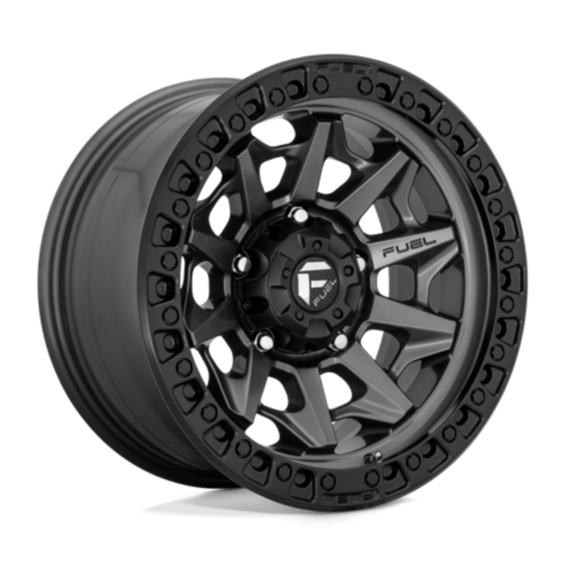 Llanta Fuel D716 Covert 17x9" 5x127 ET-12 Matte Gunmetal Black Bead Ring