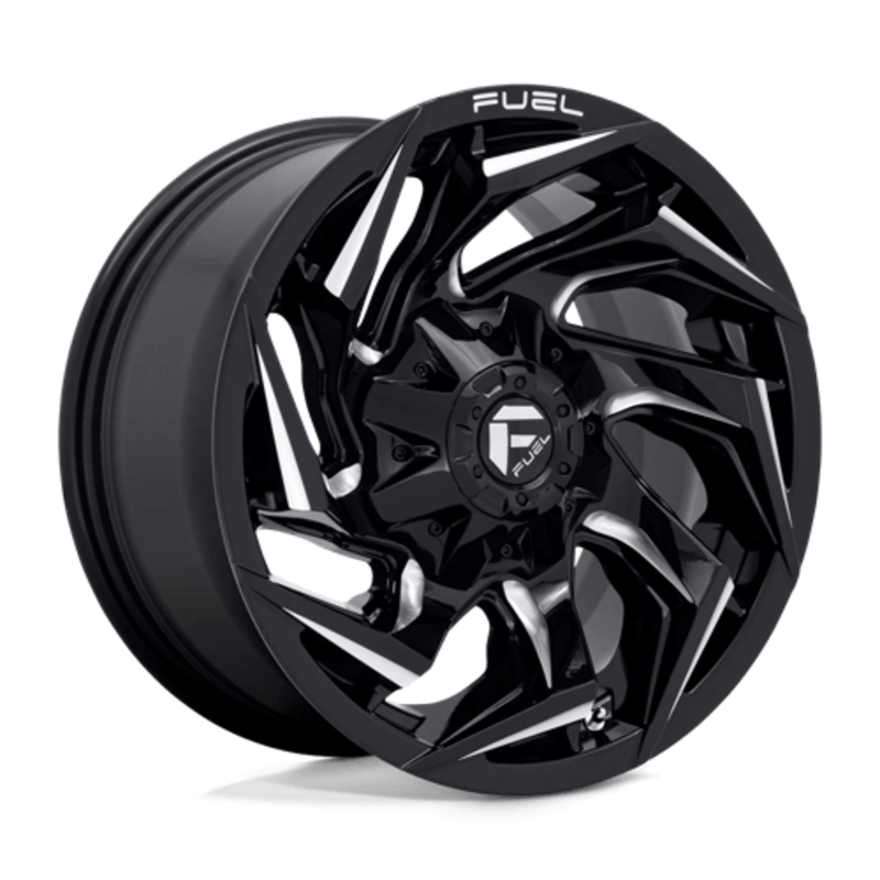 Llanta Fuel D753 Reaction 20x9" 6x135/139.7 ET20 Gloss Black Milled