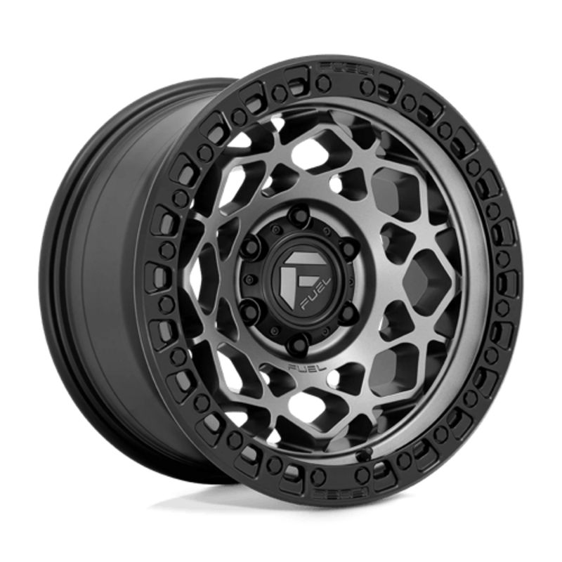 Llanta Fuel D784 Unit 17x9" 5x127 ET-12 Gunmetal, Matte Black Ring