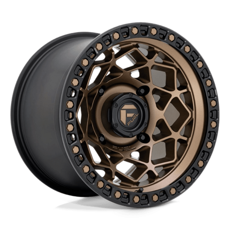 Llanta Fuel D785 Unit 15x7" 4x156 ET10 Bronze, Flat Black Ring