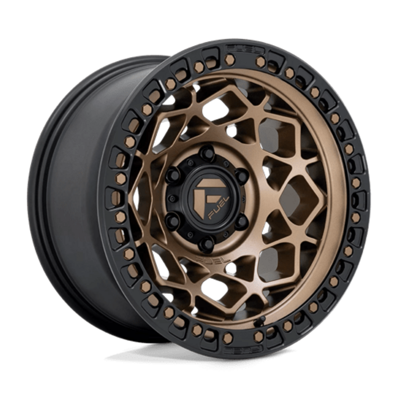 Llanta Fuel D785 Unit 17x9" 5x127 ET-12 Bronze, Flat Black Ring