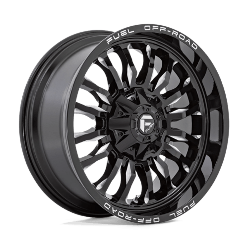 Llanta Fuel D795 Arc 22x12" 8x180 ET-44 Gloss Black Milled
