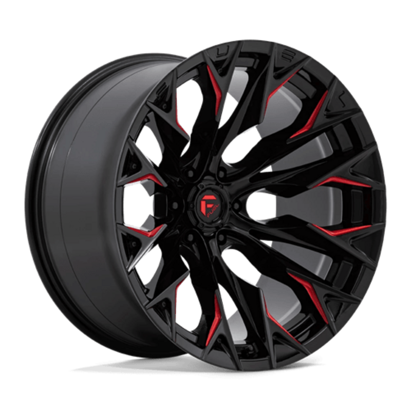 Llanta Fuel D823 Flame 22x12" 6x139.7 ET-44 Gloss Black Milled, Candy Red