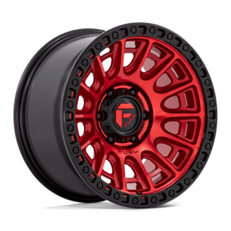 Llanta Fuel D834 Cycle 17x8.5" 5x127 ET30 Candy Red, Black Ring