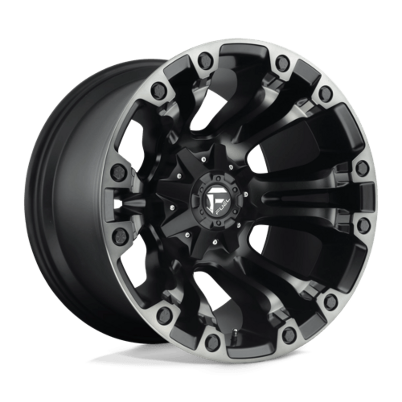 Llanta Fuel D851 Vapor 20x9" 5x114.3/120 ET35 Matte Black, Gray Tint