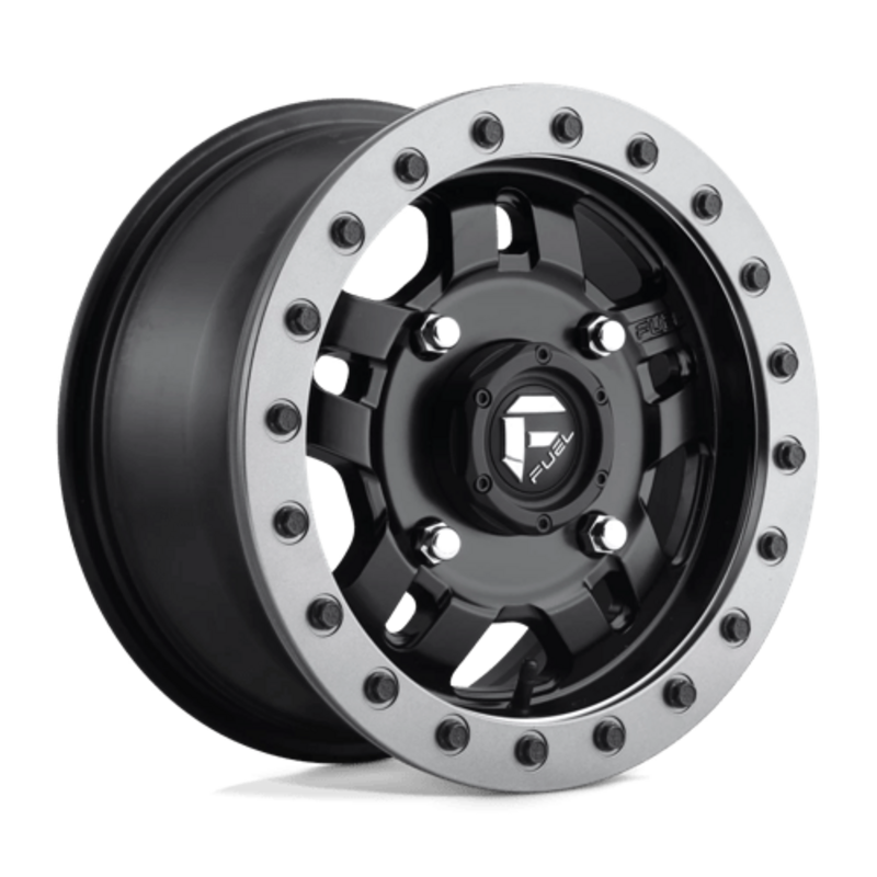 Llanta Fuel D917 Anza Beadlock 15x7" 4x156 ET13 Flat Black