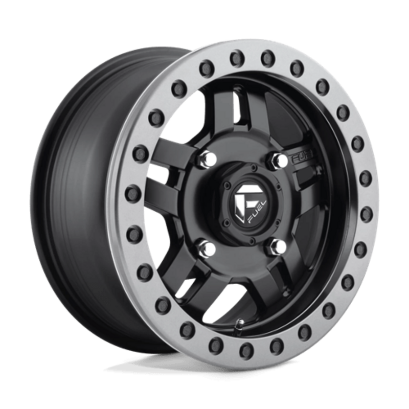 Llanta Fuel D917 Anza Beadlock 15x7" 4x156 ET38 Flat Black