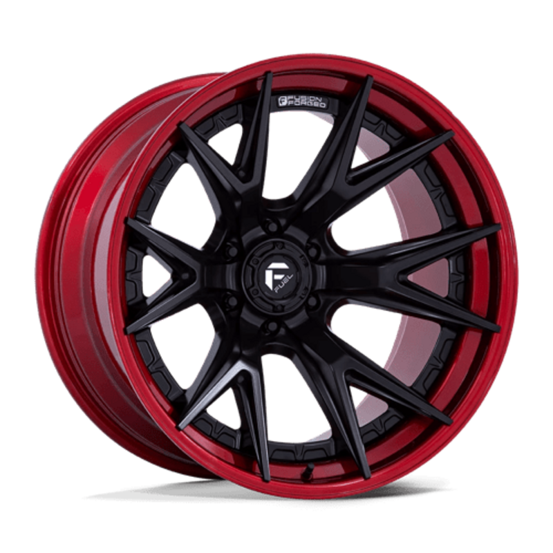 Llanta Fuel FC402 Catalyst 20x9" 6x139.7 ET20 Matte Black, Candy Red Lip