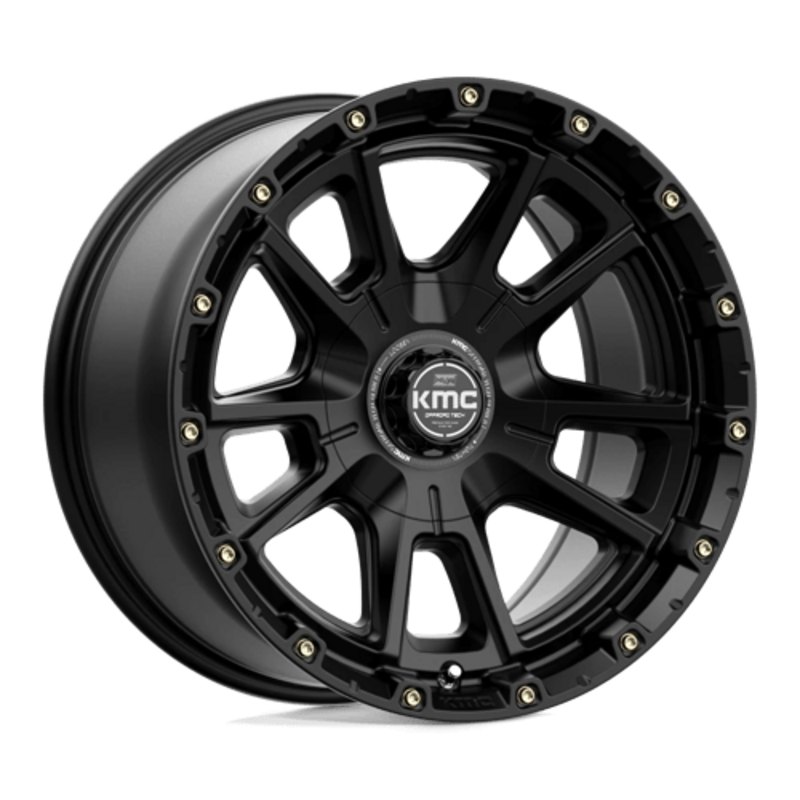 Llanta KMC KM100 Sync 17x9" 5x127/139.7 ET18 Satin Black