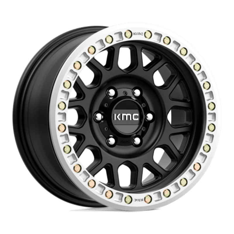 Llanta KMC KM234 Grenade Desert Beadlock 17x8.5" 6x139.7 ET0 Satin Black