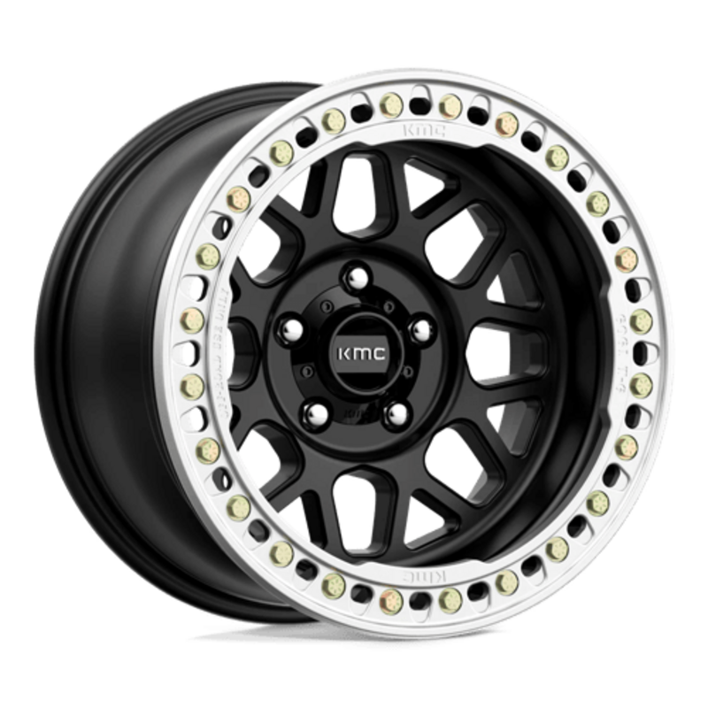 Llanta KMC KM235 Grenade Crawl Beadlock 17x8.5" 5x127 ET0 Satin Black