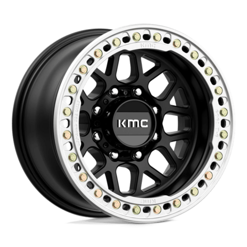 Llanta KMC KM235 Grenade Crawl Beadlock 17x9" 8x165.1 ET-38 Satin Black