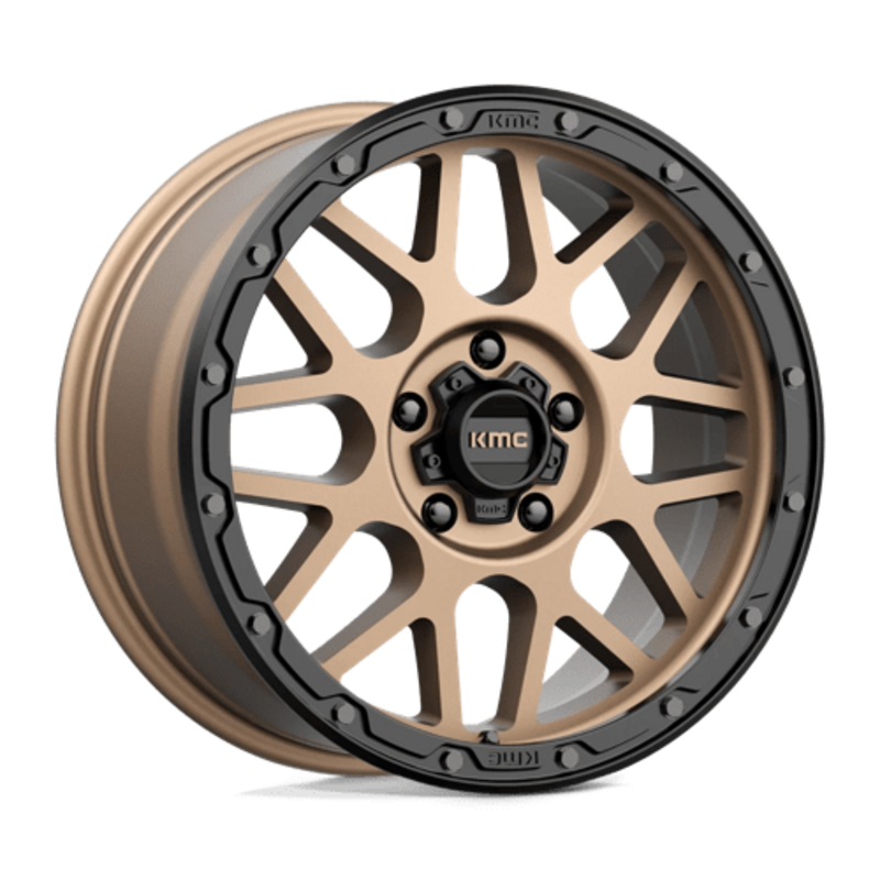Llanta KMC KM535 Grenade Off-Road 18x8.5" 5x127 ET35 Flat Bronze, Black Lip
