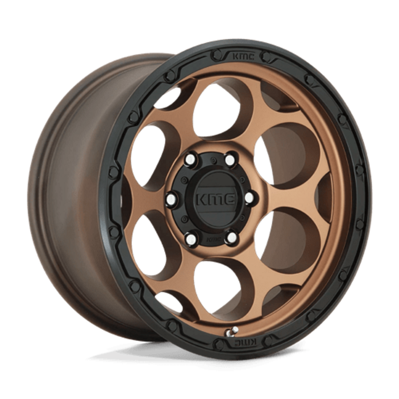 Llanta KMC KM541 Dirty Harry 18x8.5" 6x139.7 ET0 Flat Bronze, Black Lip
