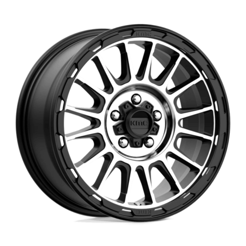 Llanta KMC KM542 Impact 17x8" 5x114.3 ET35 Satin Black, Machined Spokes