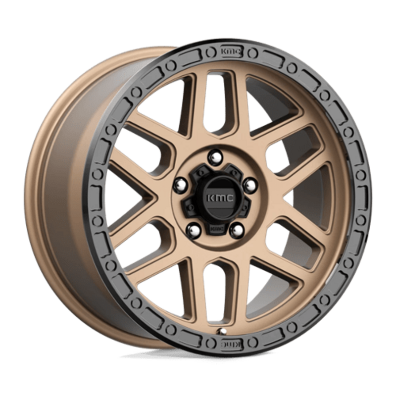 Llanta KMC KM544 Mesa 18x9" 5x150 ET25 Flat Bronze, Black Lip
