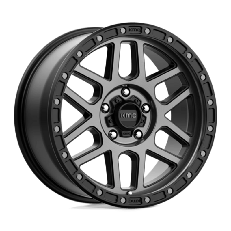 Llanta KMC KM544 Mesa 18x9" 5x150 ET25 Satin Black, Gray Tint
