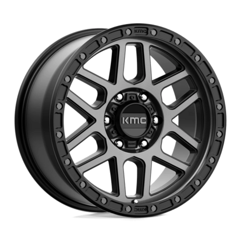 Llanta KMC KM544 Mesa 18x9" 6x114.3 ET18 Satin Black, Gray Tint