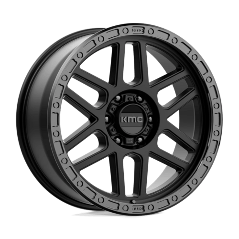 Llanta KMC KM544 Mesa 20x9" 6x114.3 ET18 Satin Black, Gloss Lip