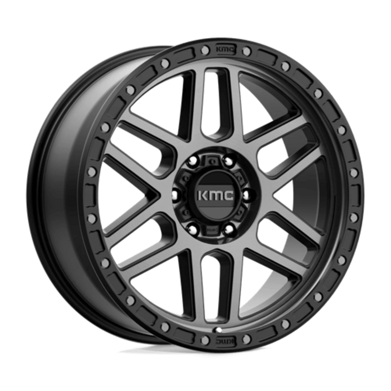 Llanta KMC KM544 Mesa 20x9" 6x139.7 ET18 Satin Black, Gray Tint