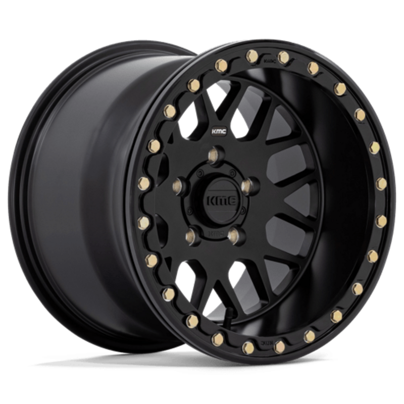 Llanta KMC KS235 Grenade UTV Beadlock 14x7" 4x110 ET38 Satin Black