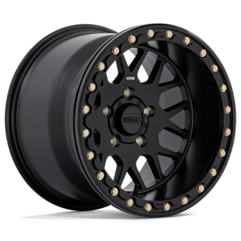 Llanta KMC KS235 Grenade UTV Beadlock 15x10" 4x137 ET0 Satin Black