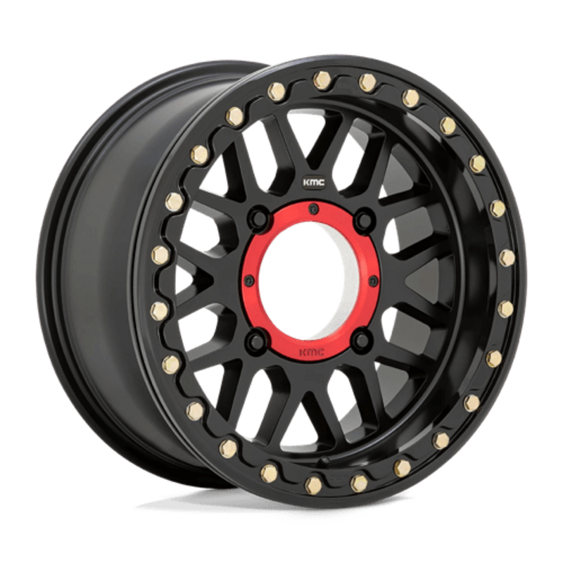 Llanta KMC KS235 Grenade UTV Beadlock 15x7" 4x156 ET10 Satin Black
