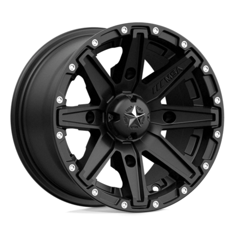Llanta MSA Offroad M33 Clutch UTV 12x7" 4x110 ET10 Satin Black