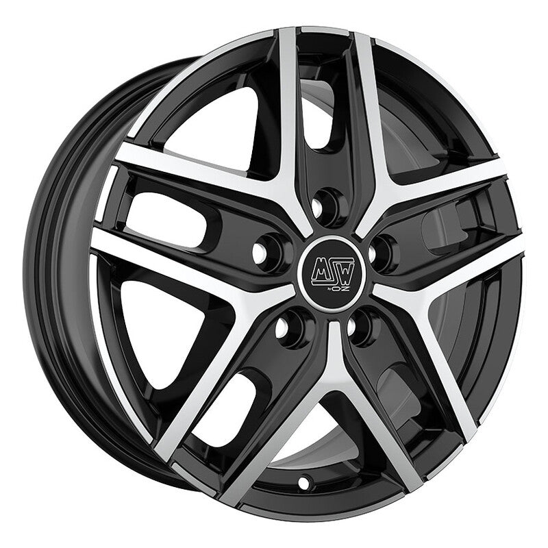 Llanta MSW 40 Van 16x6.5" 5x120 ET50 Gloss Black, Machined Spokes