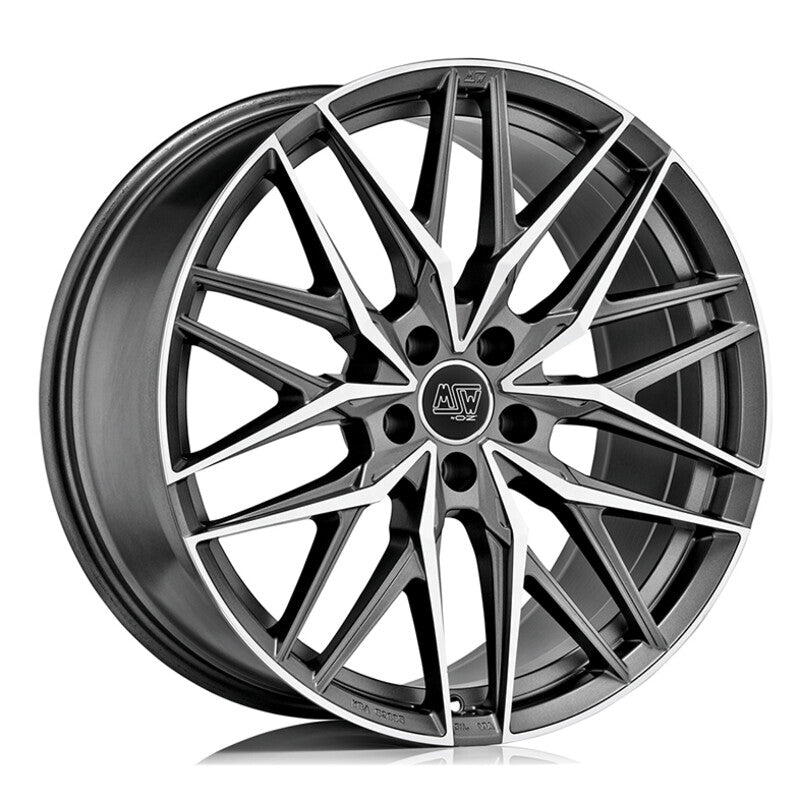 Llanta MSW 50 19x8.5" 5x108 ET45 Gunmetal, Machined Spokes