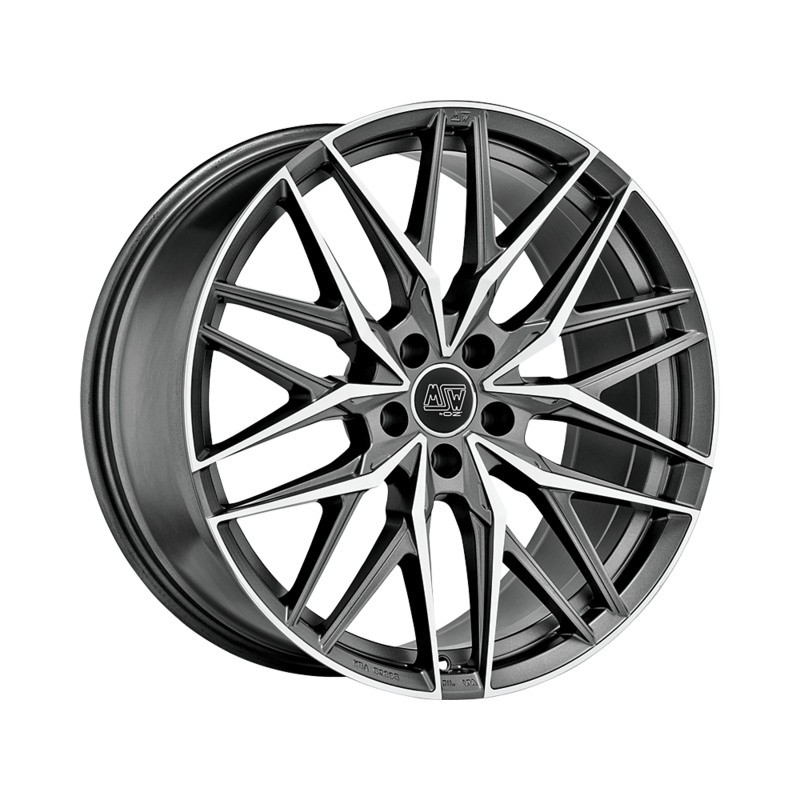 Llanta MSW 50 21x8.5" 5x114.3 ET40 Gunmetal, Machined Spokes