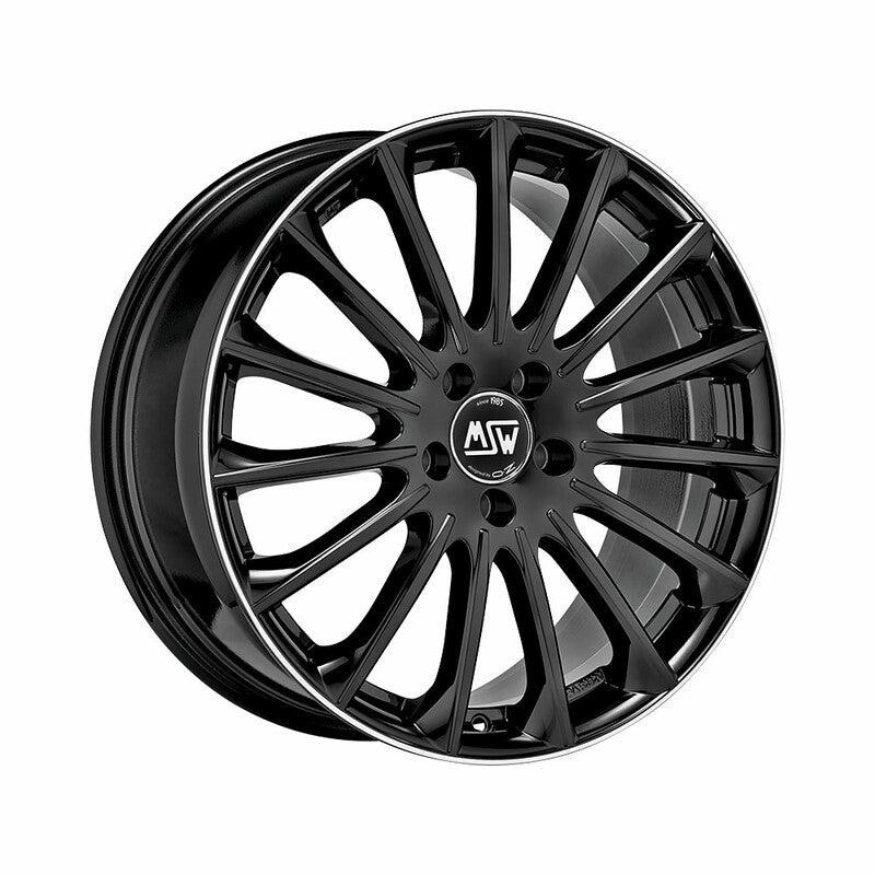 Llanta MSW 30 19x9.5" 5x112 ET51 Gloss Black, Diamond Lip