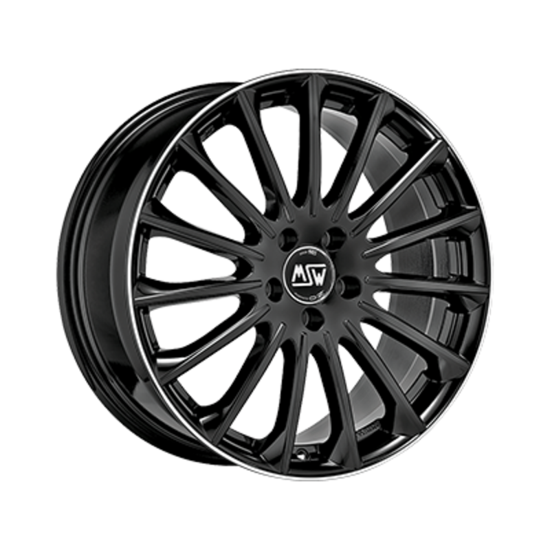 Llanta MSW 30 19x9.5" 5x112 ET22 Gloss Black, Machined Spokes