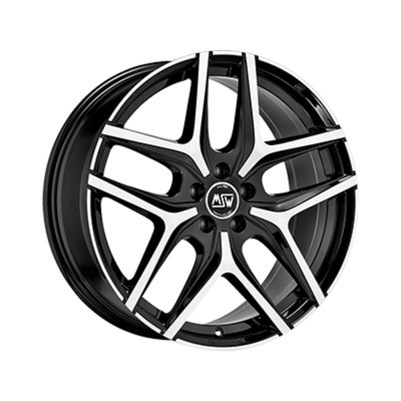 Llanta MSW 40 20x9" 5x114.3 ET40 Gloss Black, Machined Spokes