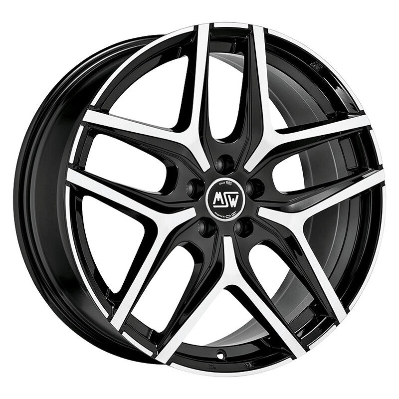 Llanta MSW 40 19x8" 5x108 ET45 Gloss Black, Machined Spokes