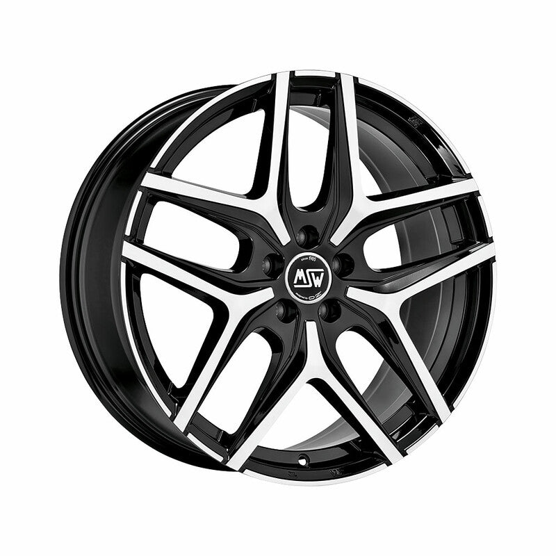 Llanta MSW 40 19x8" 5x114.3 ET40 Black Full Polished