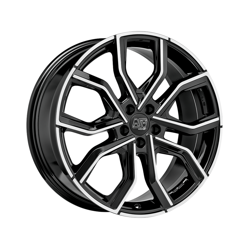 Llanta MSW 41 20x8.5" 5x120 ET45 Gloss Black, Machined Spokes