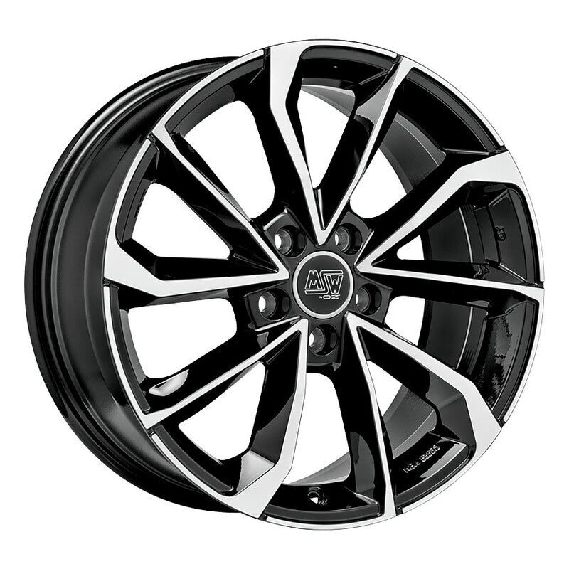 Llanta MSW 42 17x7.5" 5x108 ET45 Gloss Black, Machined Spokes