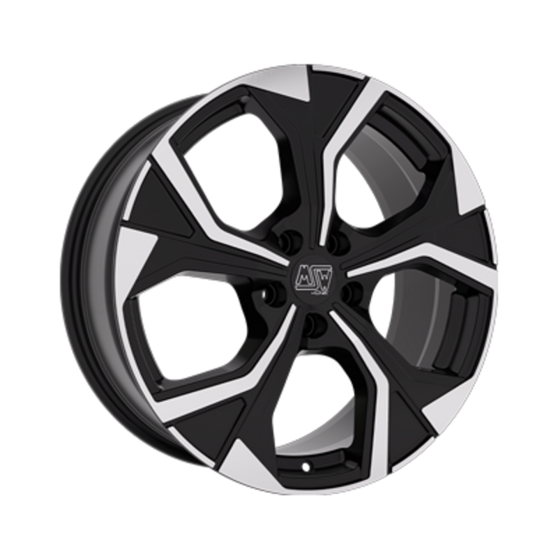 Llanta MSW 43 18x8" 5x112 ET50 Gloss Black, Machined Spokes