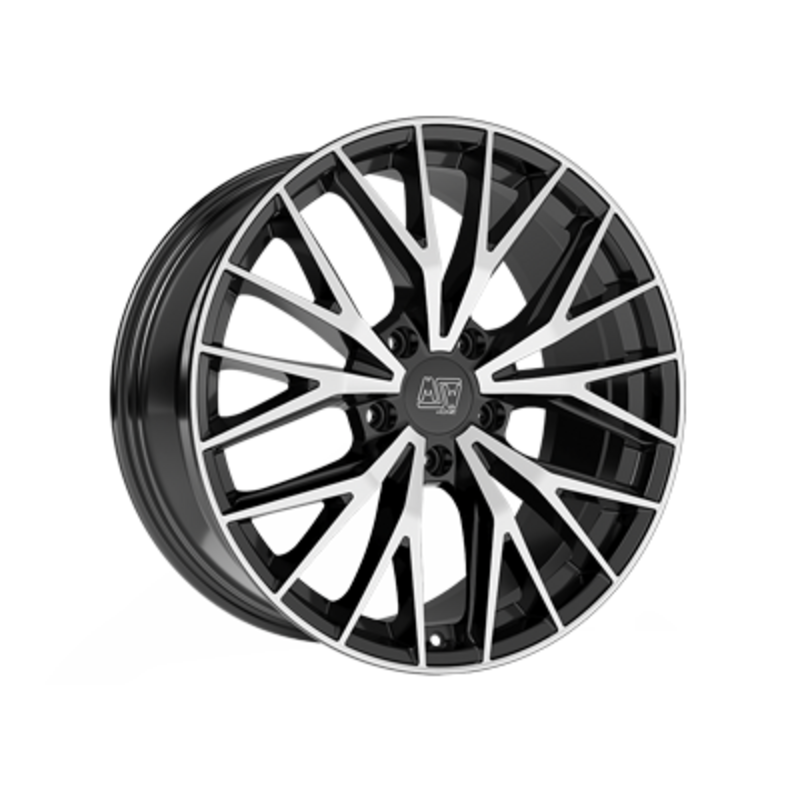 Llanta MSW 44 20x10" 5x112 ET26 Gloss Black, Machined Spokes
