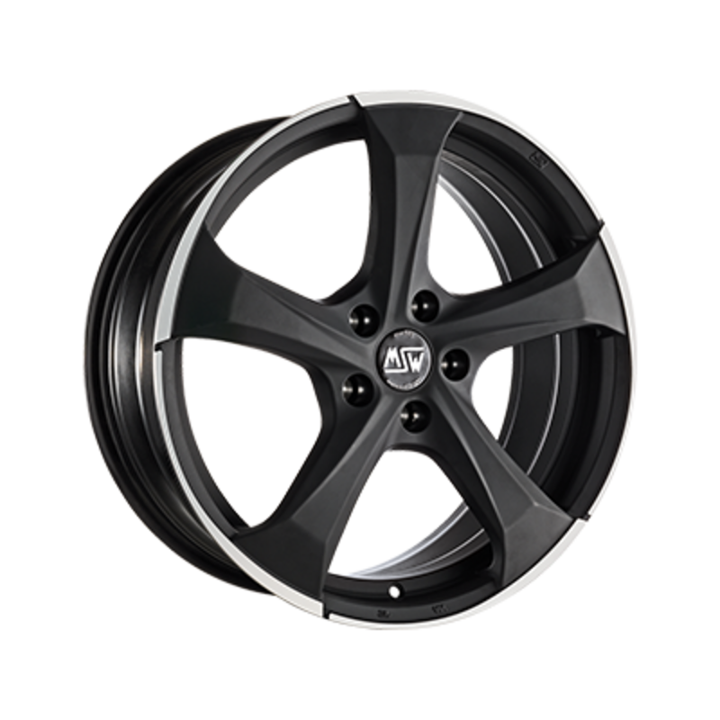 Llanta MSW 47 19x8" 5x112 ET21 Gloss Black, Machined Spokes