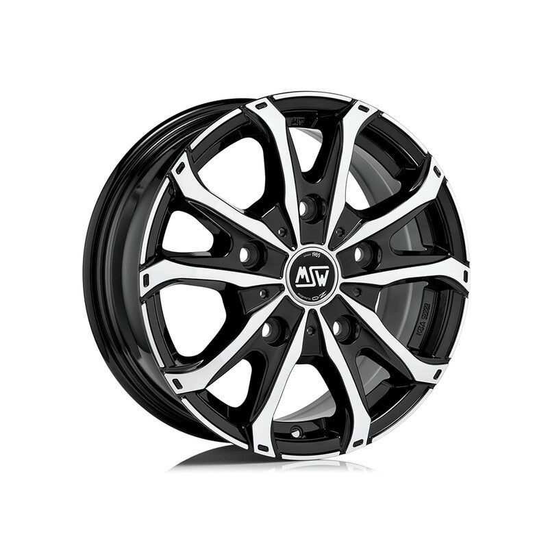 Llanta MSW 48 Van 16x6.5" 5x120 ET60 Gloss Black Full Polished