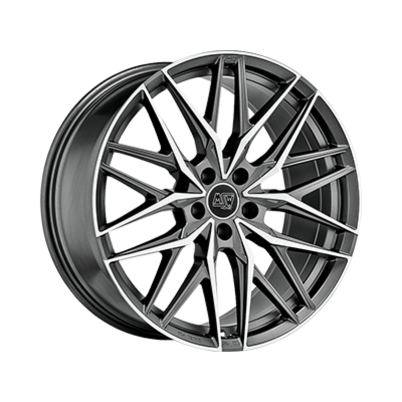 Llanta MSW 50 21x10" 5x112 ET50 Gunmetal, Machined Spokes