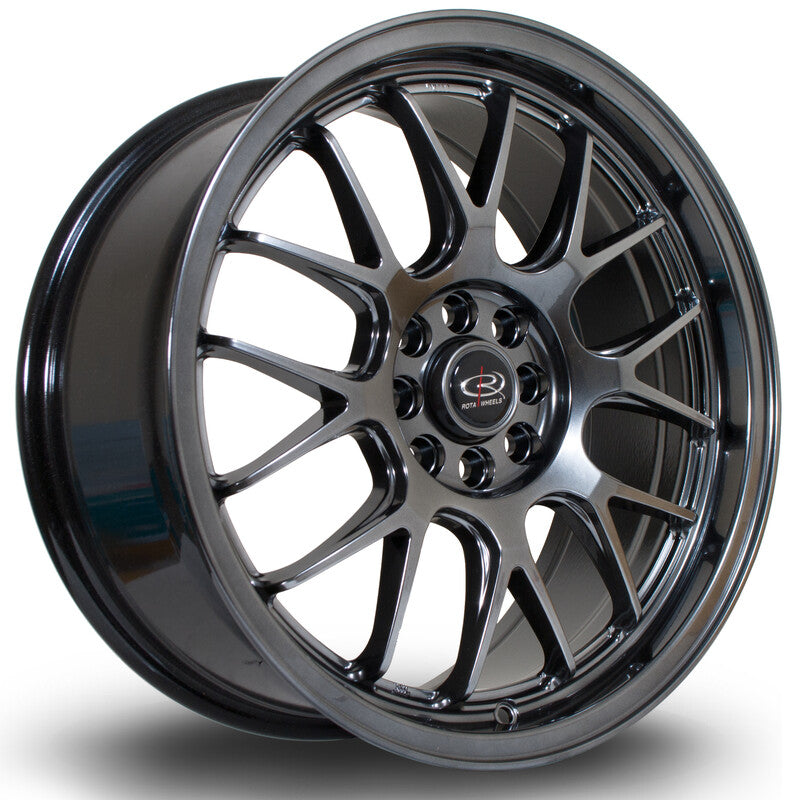 Llanta Rota MXR 17x7.5" 4x100/108 ET40 Hyper Black
