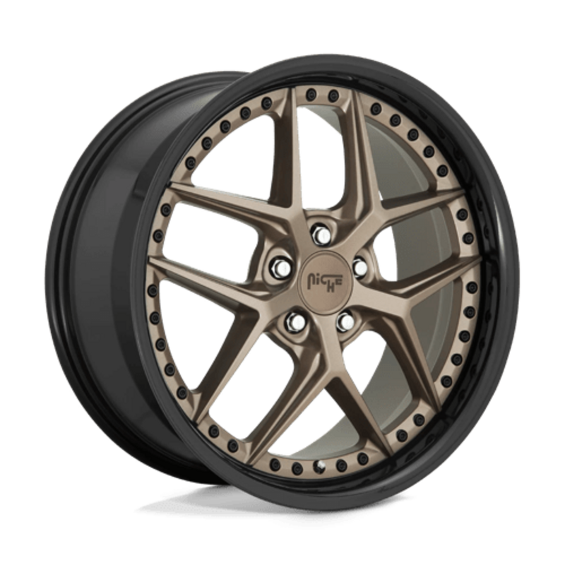 Llanta Niche M227 Vice 20x9" 5x114.3 ET35 Flat Bronze, Black Ring