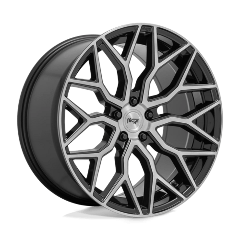 Llanta Niche M262 Mazzanti 22x10" 5x112 ET20 Gloss Black, Brushed Face