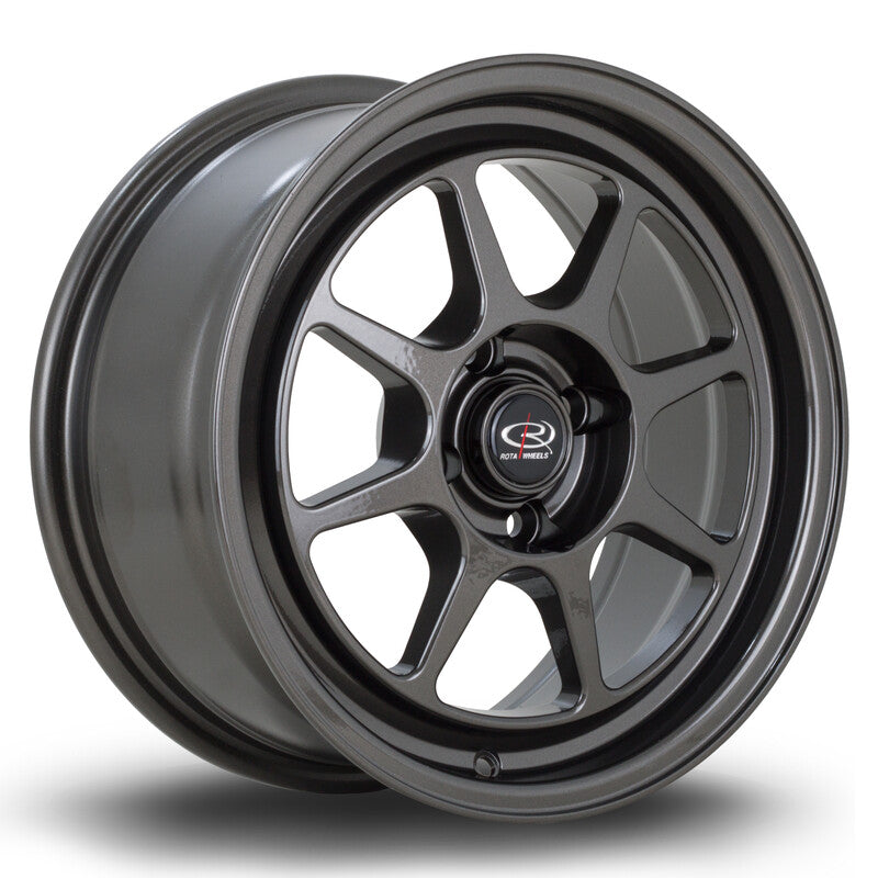 Llanta Rota Spec8 15x7" 4x100 ET35 Gunmetal