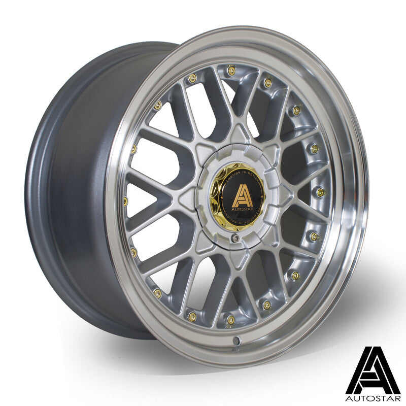 Llanta Autostar Sprint 17x8" 4x98/100 ET30 Silver / Polished
