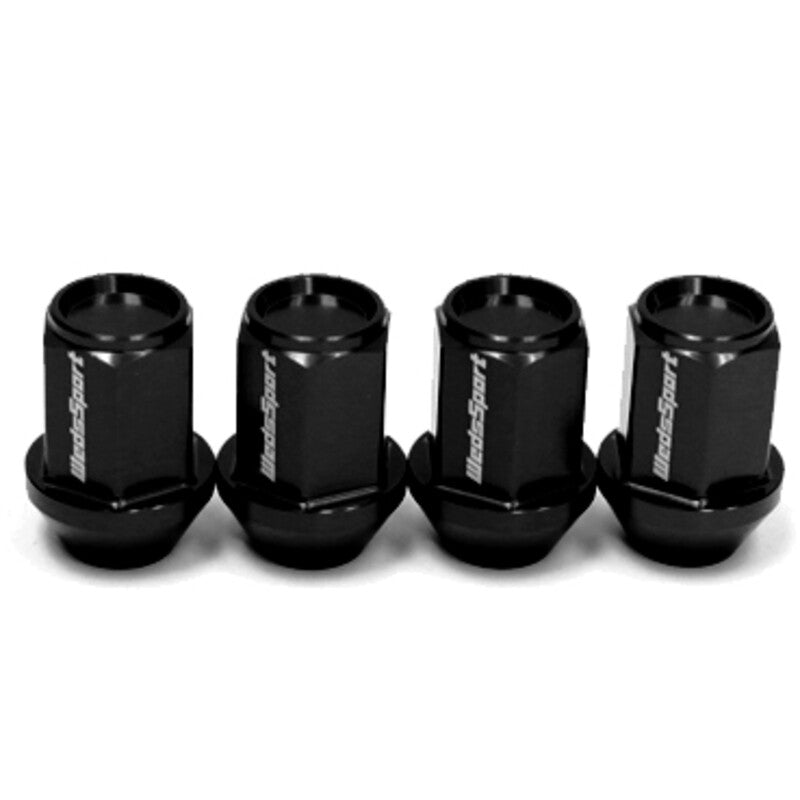 WedsSport M12x1.25 Steel negro tuercas de rueda (juego de 4)